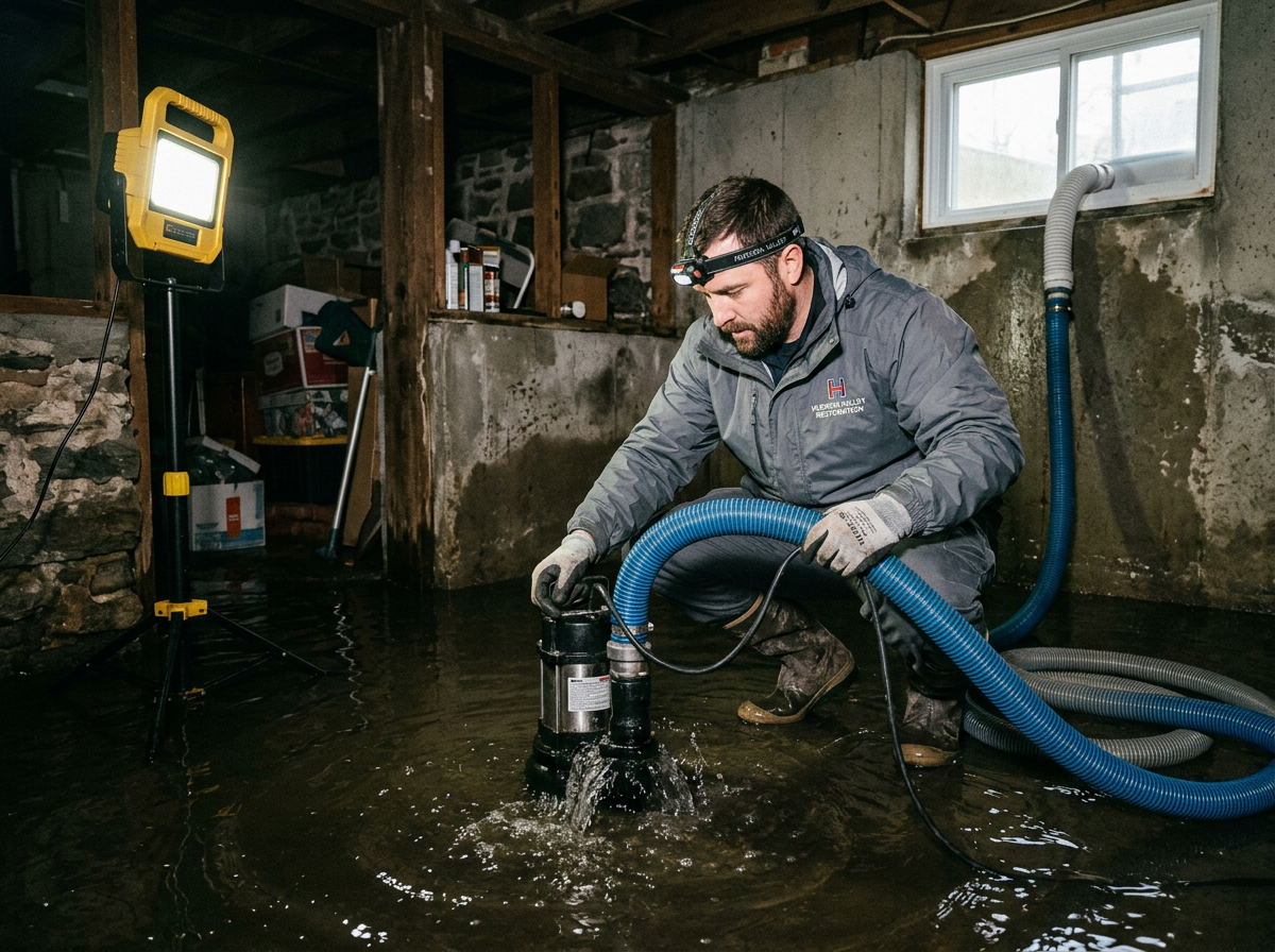 Basement Water Removal in Tarrytown