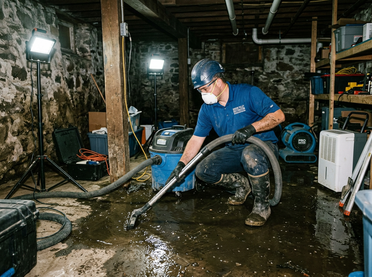 Flooded Basement Cleanup in Tarrytown